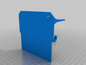 key hook tray extended back hanger holder shelf wall 3d print model - Mito3D
