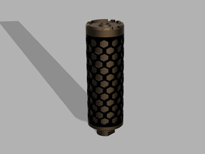 airsoft hex suppressor accesories attachment silencer 3d print model - Mito3D