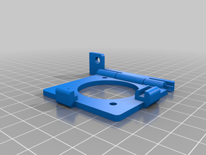 anet a8 hinge fan cover fits filament guide aneta8 mods parts upgrade extruder 3d print model - Mito3D
