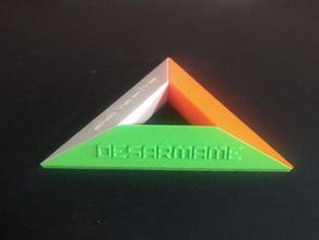 base para cubo di rubik tricolore il monte rubiks cube stand 3d print model - Mito3D