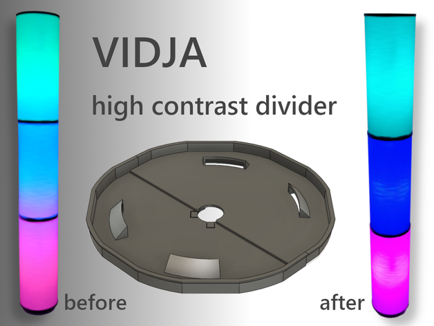 ikea - vidja de alto contraste divisor matiz tradfri osram smart plus philips hue 3D print model - Mito3D