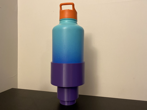 simple modern 64oz cup holder 64 oz bottle water 3d print model - Mito3D