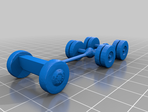 truck body wheels 3d print model - Mito3D