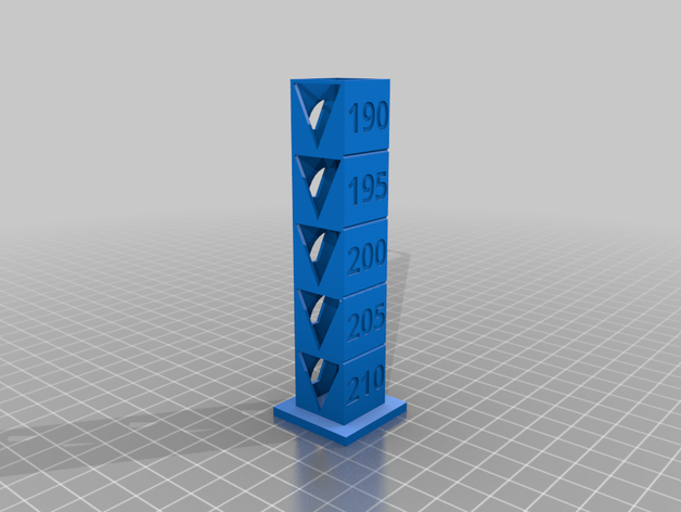 meu personalizados temp calibração torre personalizado 3D print model - Mito3D