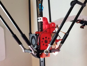 anycubic kossel pip cable chain mount kkossel plus wire route 3d print model - Mito3D
