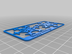copo de nieve kit tarjeta personalizado 3d print model - Mito3D