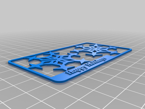 Schneeflocke-kit-Karte kundengebundene 3d print model - Mito3D