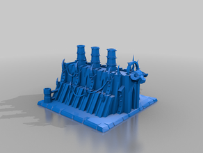 daemon forge - chaos terrain aos whfb 3d print model - Mito3D