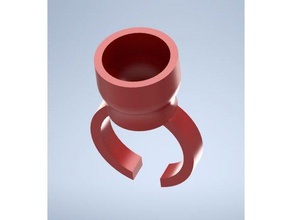 anillo para pegamento pesta adhesive ring eyelashes 3d print model - Mito3D