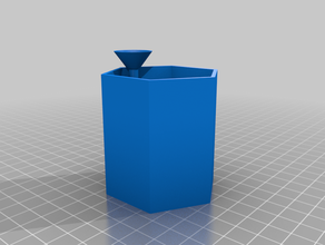 hexagonal self watering planter 3d print model - Mito3D