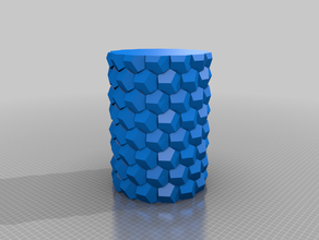 meu favo de mel personalizado vaso paramétrico 3d print model - Mito3D