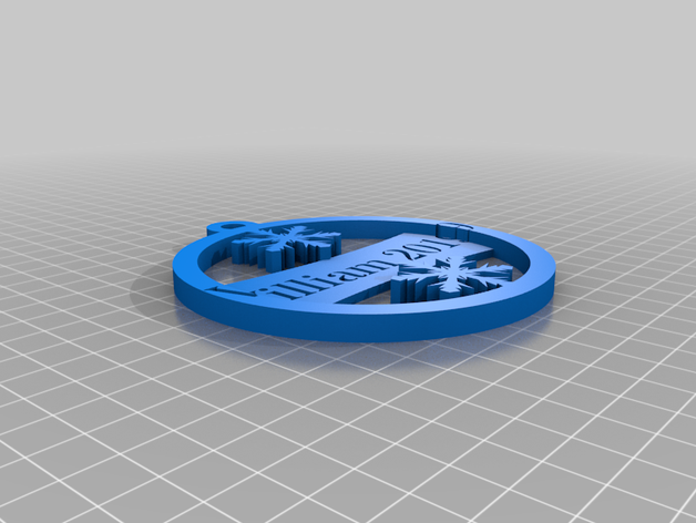 my customized custom ornament medallion snowflake 2 3D print model - Mito3D
