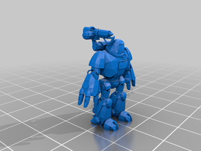 kastelan robot - admech tm low poly aos whfb 3d print model - Mito3D