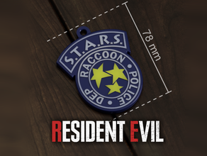 resident evil -badge rpd - stars badge bio3 biohazard 2 3 jill leon police policia re2 re3 3d print model - Mito3D