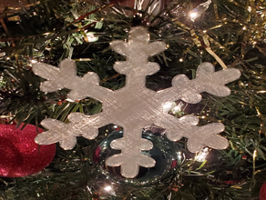 snowflake ornament christmas decoration 3d print model - Mito3D