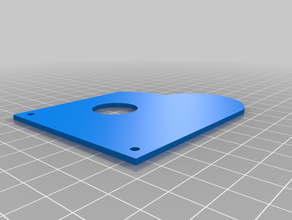 carriage back plate 3d print model - Mito3D