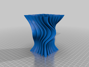 vaso de 50 recipiente porta-lápis espiral 3d print model - Mito3D