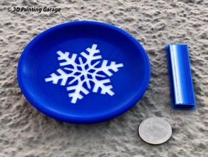 coaster winter snowflake - multicolor christmas household things kitchen mmu snowflakes 3d print model - Mito3D