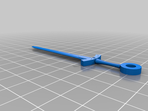 excalibur, kader Anahtarlık anahtar kılıç 3d print model - Mito3D