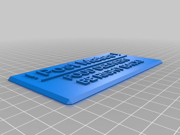 post mates customized 3D print model - Mito3D