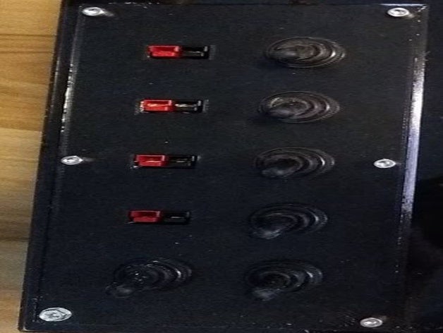 panel de interruptores protegidos anderson powerpoles powerpole el interruptor 3D print model - Mito3D