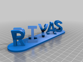 riys personalizado 3d print model - Mito3D