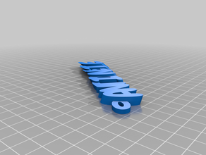 name keychain antoinette customized 3d print model - Mito3D