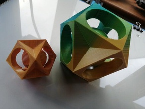 cubohemioctahedron sphere art math spere whisperer 3d print model - Mito3D
