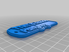 mi personalizados multilínea tag llavero ttnt personalizado 3d print model - Mito3D