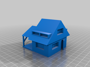 small house garden tuin 3d print model - Mito3D