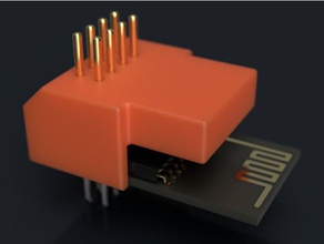 esp01 pogo programmer esp01s pin 3d print model - Mito3D
