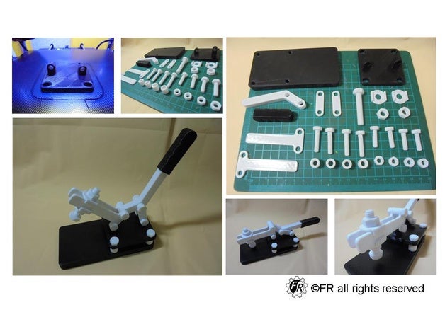 fast clamp quick hand tools nut screw 3D print model - Mito3D