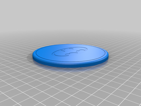 batman verre coaster 3d print model - Mito3D