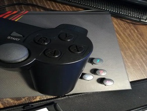 reposição pc botões do controle dualshock 3 4 - imitação xbox layout o botão controlador os 3d print model - Mito3D