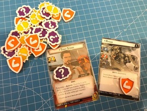 marvel champions lcg status mini cards token replacement fantasyflight 3d print model - Mito3D