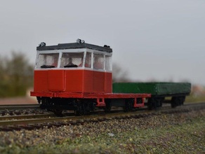 muv69 czech railway utility vehicle h0 3d print model - Mito3D