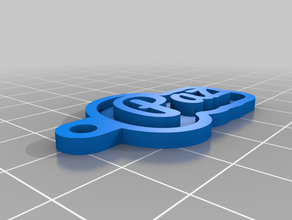 paz customized key chain 3d print model - Mito3D