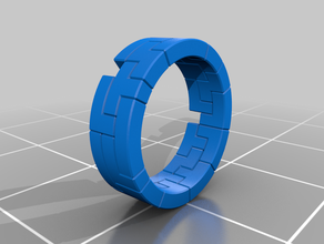 tetris anello gioco 3d print model - Mito3D