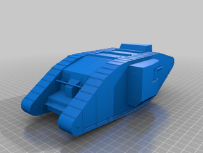 xmas takvim günü 1 mark tank 3d print model - Mito3D