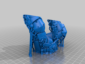 jazza's warhammer 40k space marine sculpture stl versions 3d print model - Mito3D