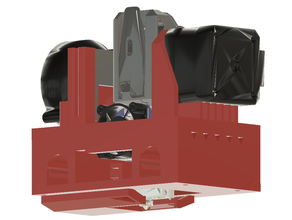 qidi x-plus & x-max carriage bmg extruder volcano hot-end mod hot end hotend 3d print model - Mito3D