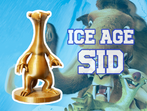 sid ice age cartoon character fun functional toys 3d print model - Mito3D