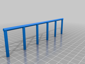 railing 3d print model - Mito3D