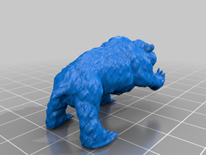 bear miniature dnd mini tabletop 3d print model - Mito3D
