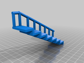 stairs railing 3d print model - Mito3D