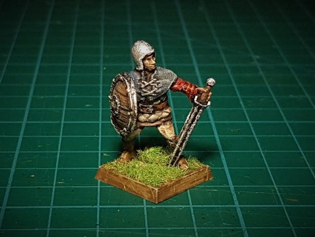 bandido espada 28mm sin los apoyos necesarios no molestar de la fantasía soldado raso frostgrave medieval mercenario rpg warhammer 3D print model - Mito3D