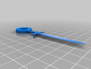 usta kılıç Anahtarlık anahtar ustası 3d print model - Mito3D