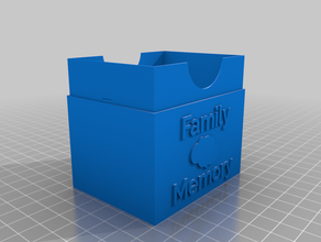 my customized card box 3d print model - Mito3D