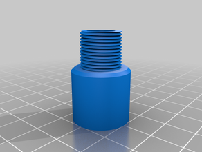 airsoft thread adapter - 16x1 cw weibliche 14x1 ccw Männlich Zubehör teilen 3d print model - Mito3D