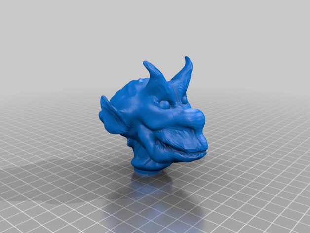 démon de la tête 012 3D print model - Mito3D